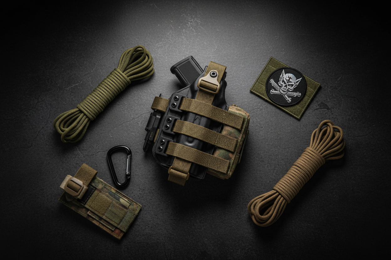 Tactical Flat Lay Hero Banner - No Text